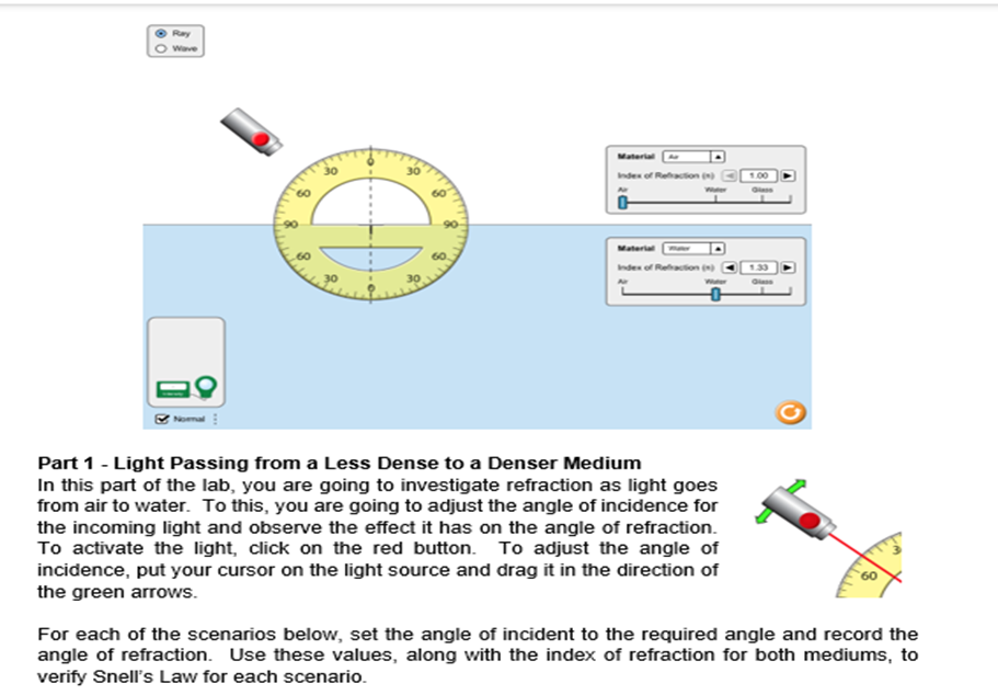 settings). Select the option for Ray in the upper left side of