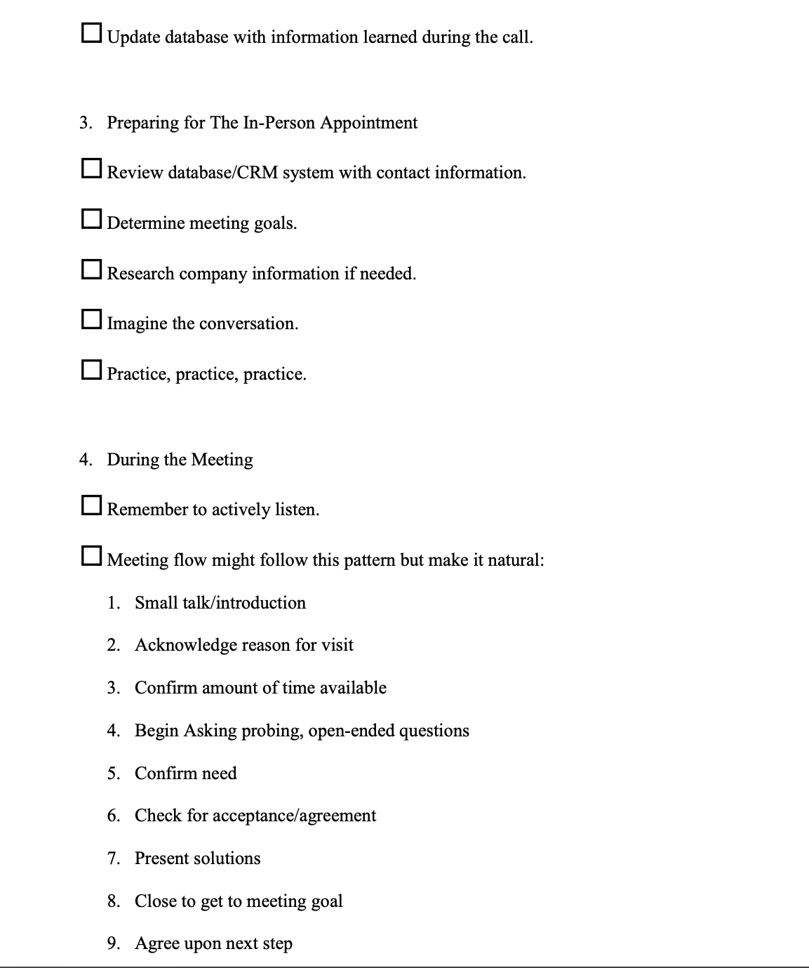a central, easily accessible location. Review status/ID of various prospect groups. Rank