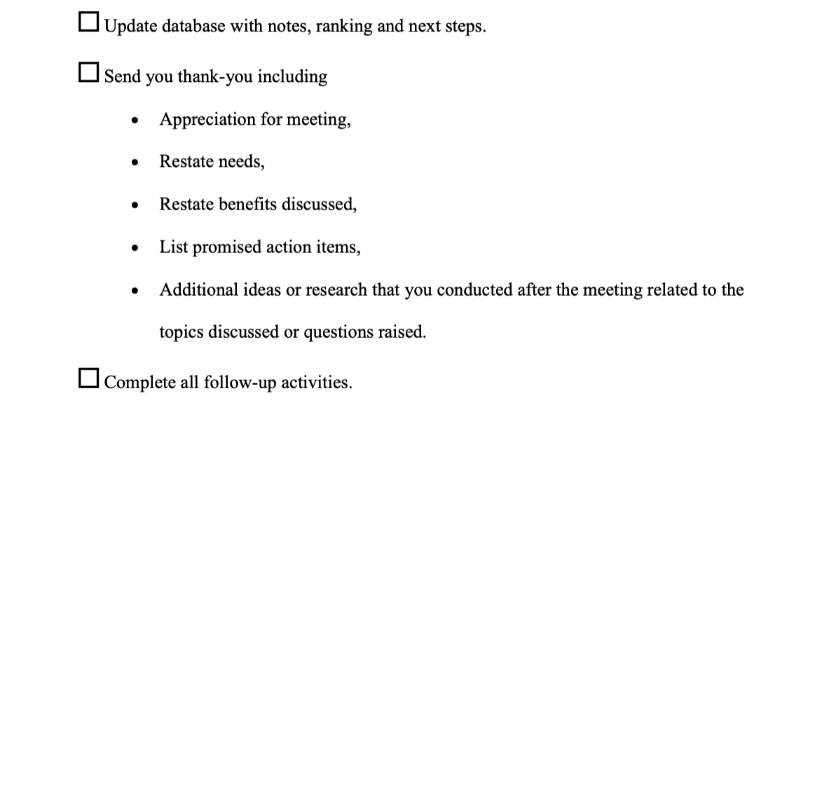 the potential of your prospect groups by potential to purchase. Prioritize list