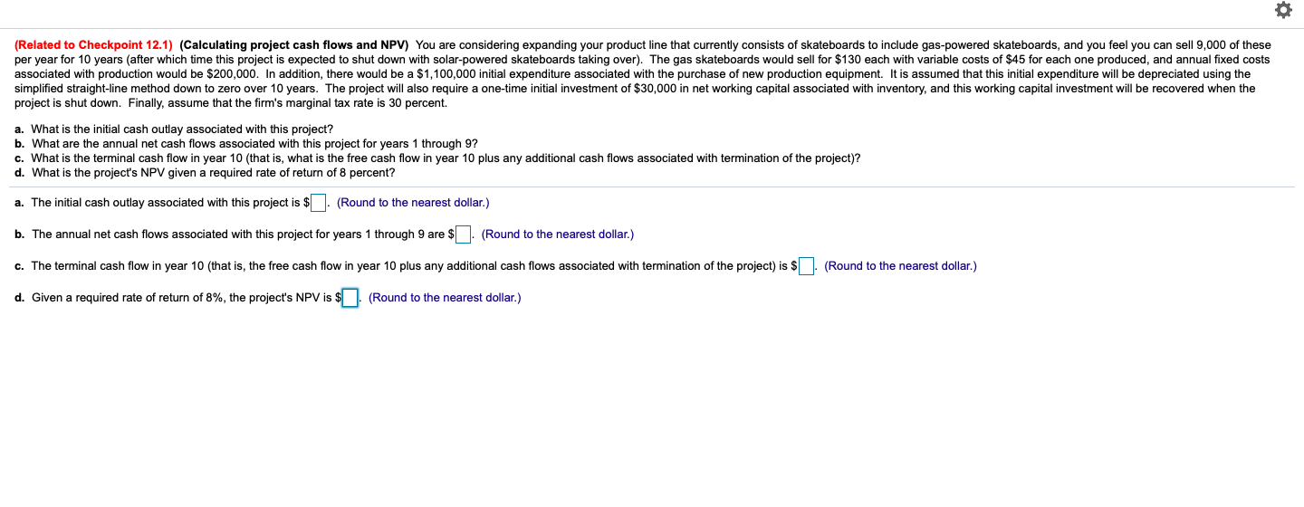 free cash flow in year 1? The free cash flow of the