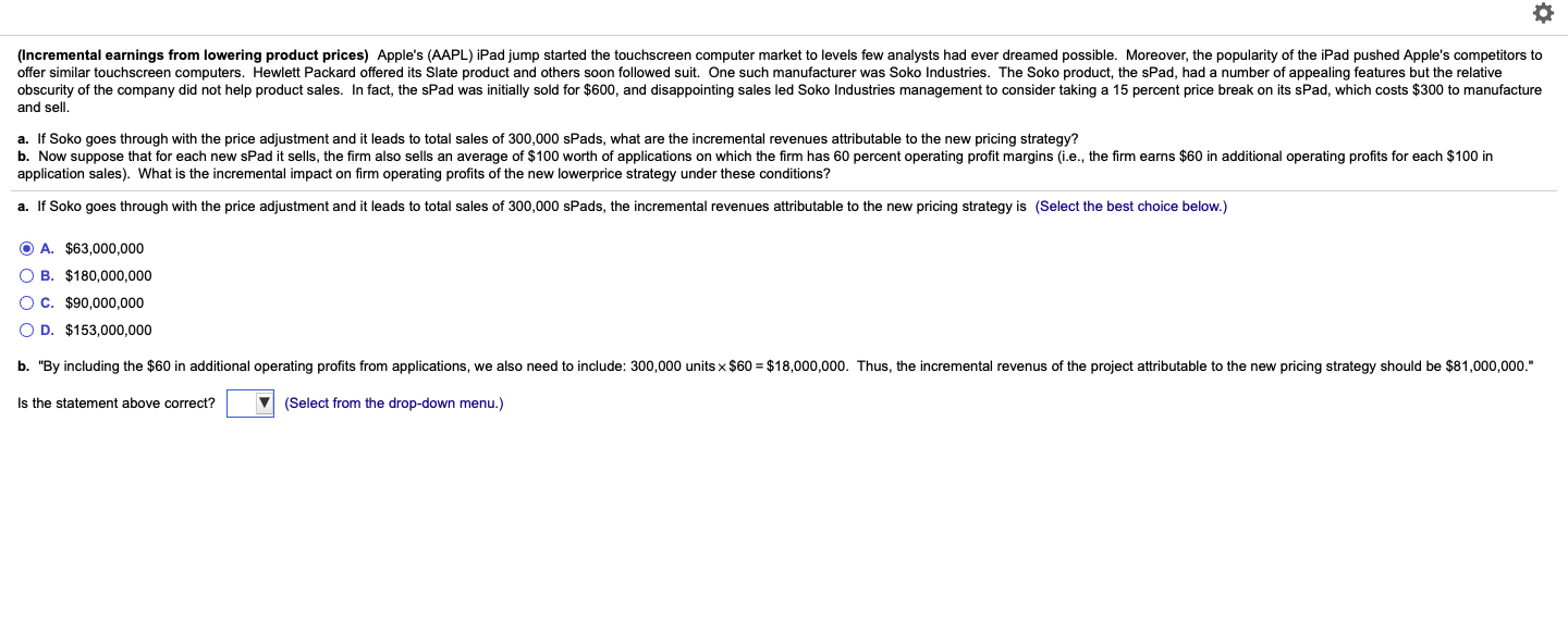 new product and has an expected change in net operating income of