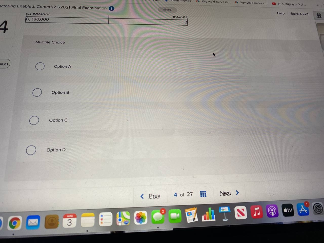 Hello could you answer this problem? Thanks ctoring Enabled: Comm112 52021 Final