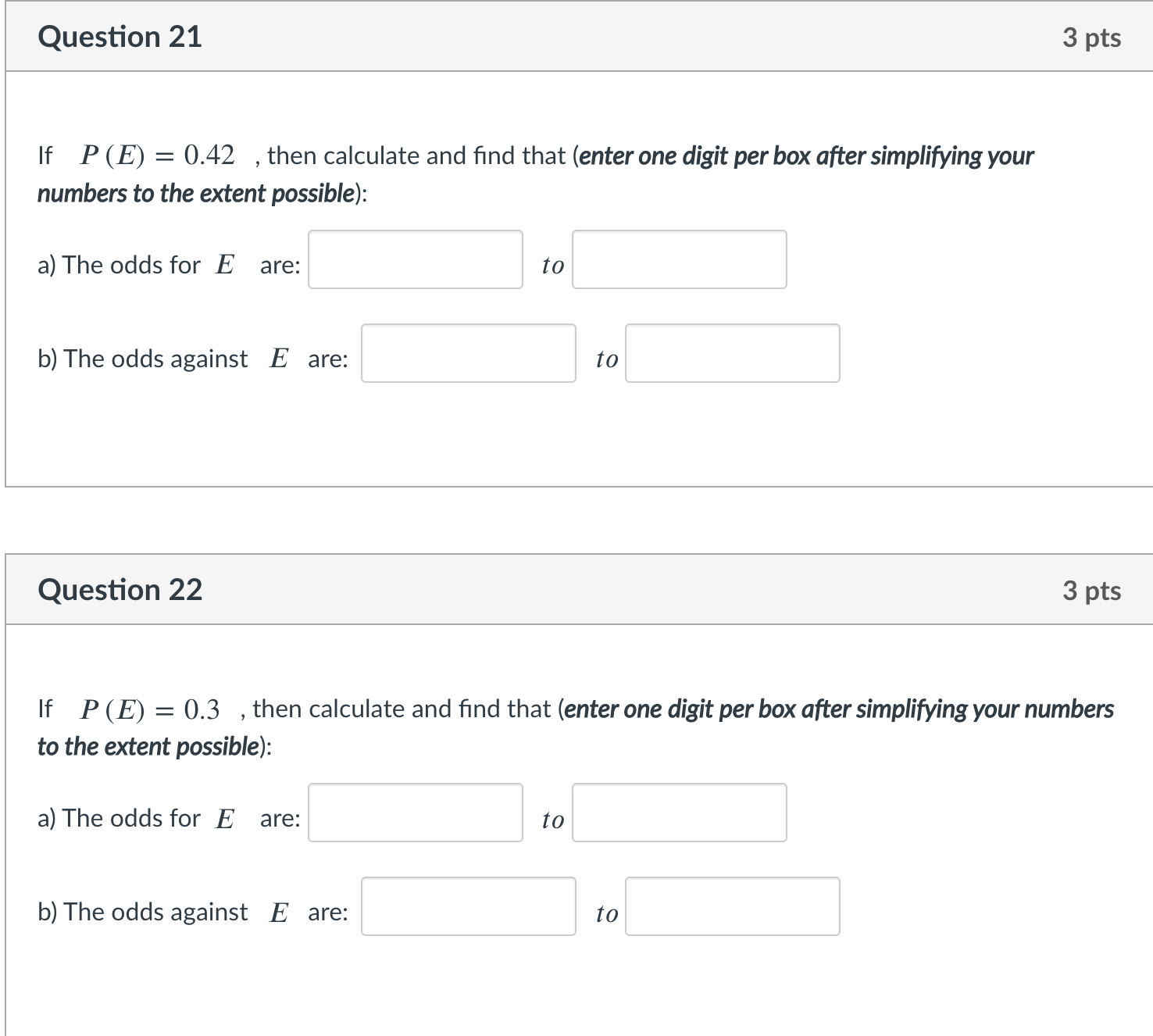 your answer in the box below without rounding it. E Question 4