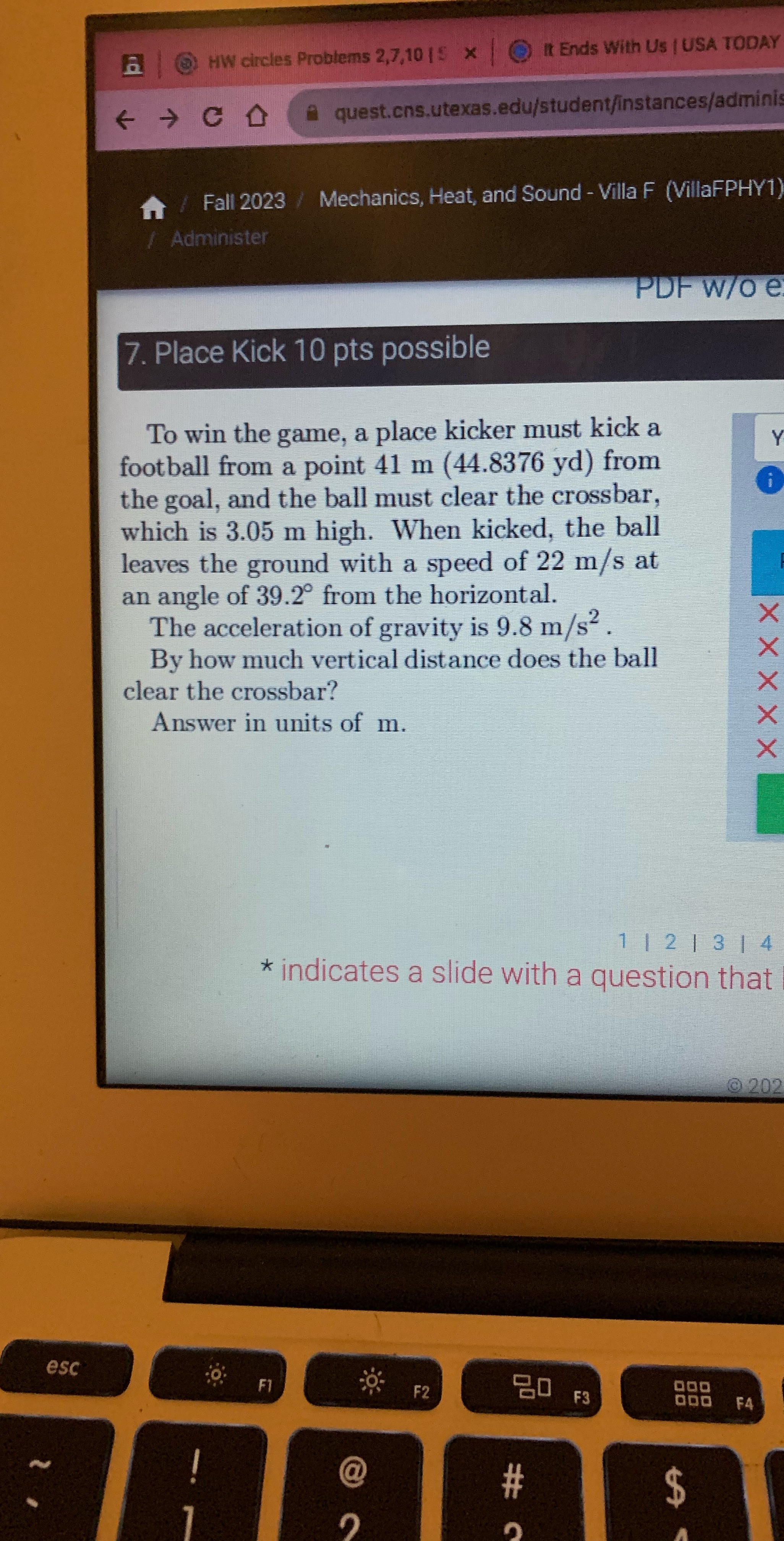  (@ HW circles Problems 2,7,10 |$ x ) It Ends With