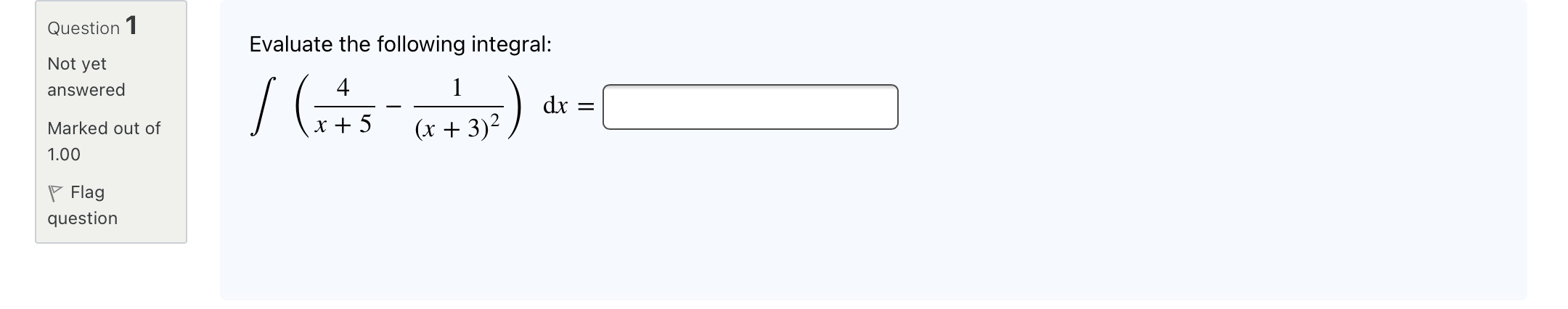 I would like them all solved correctly. Question 1 Not yet answered