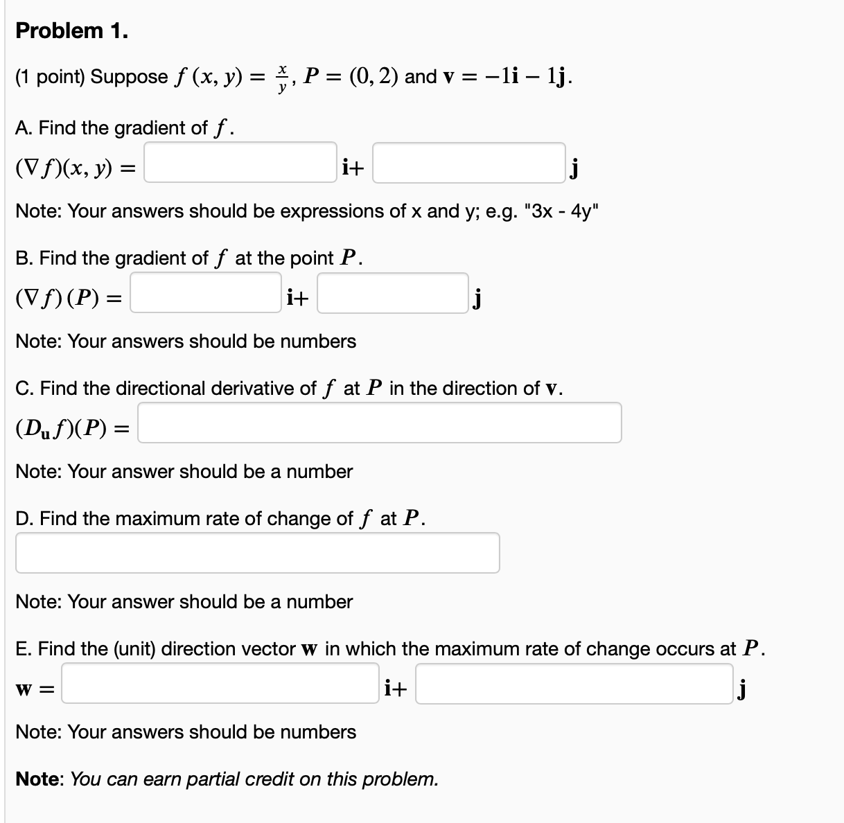 Please leave the steps to solving thanks Problem 1. (1 point) Suppose
