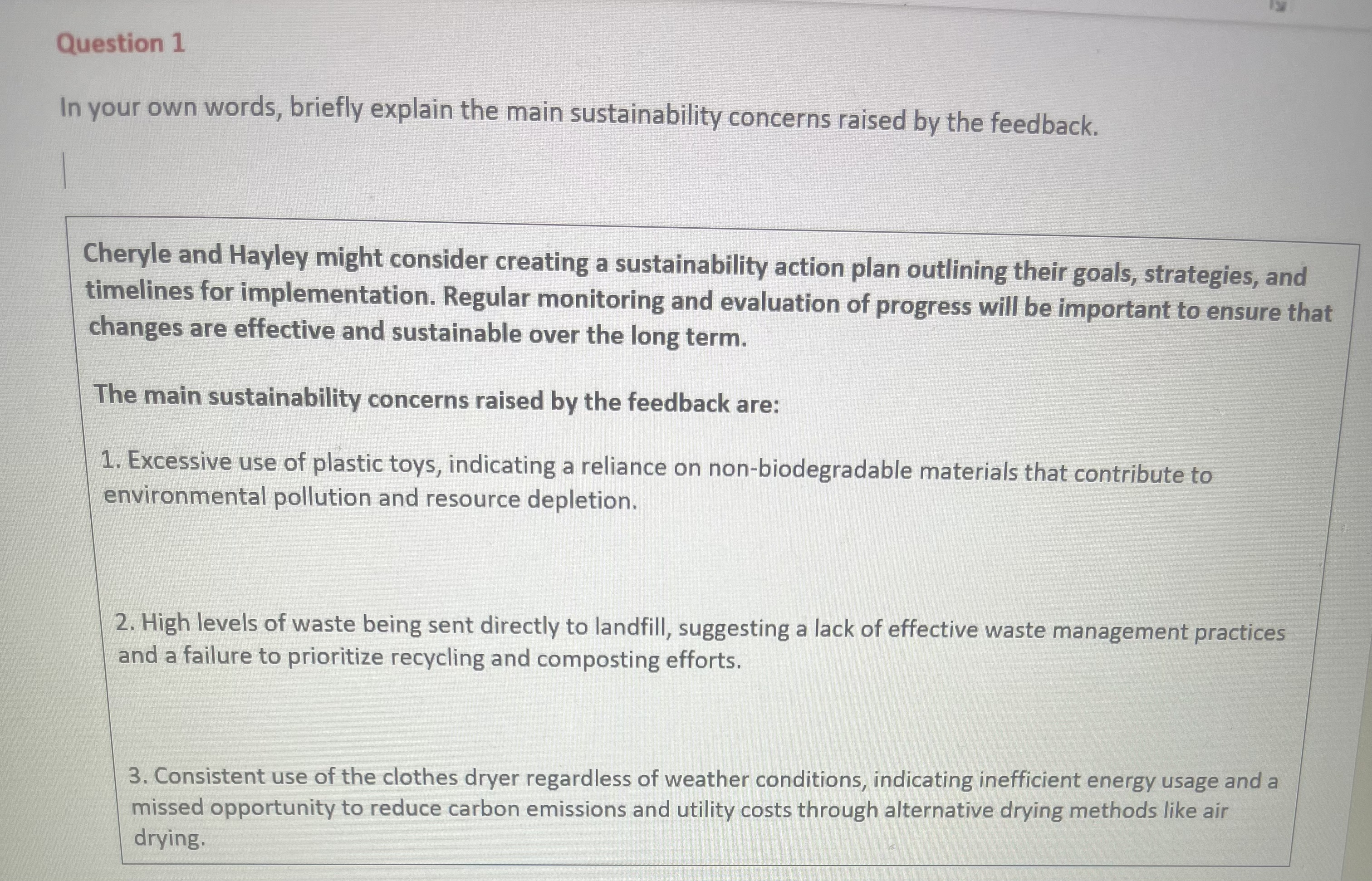 far too many plastic toys. There is a lot of waste going