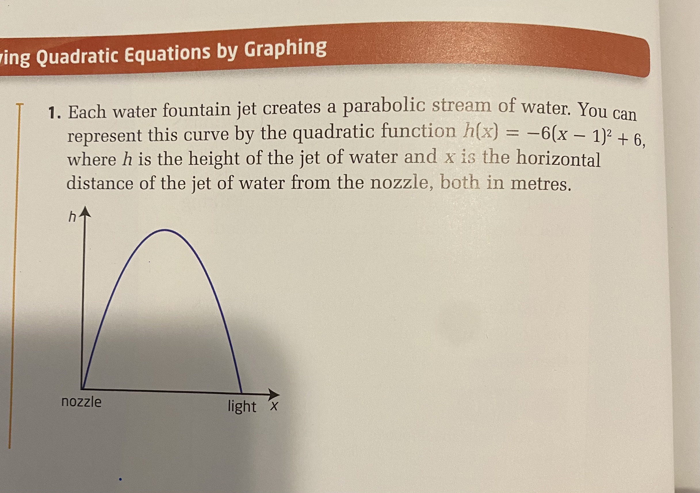 6. b) How far from the nozzle should the underwater lights be