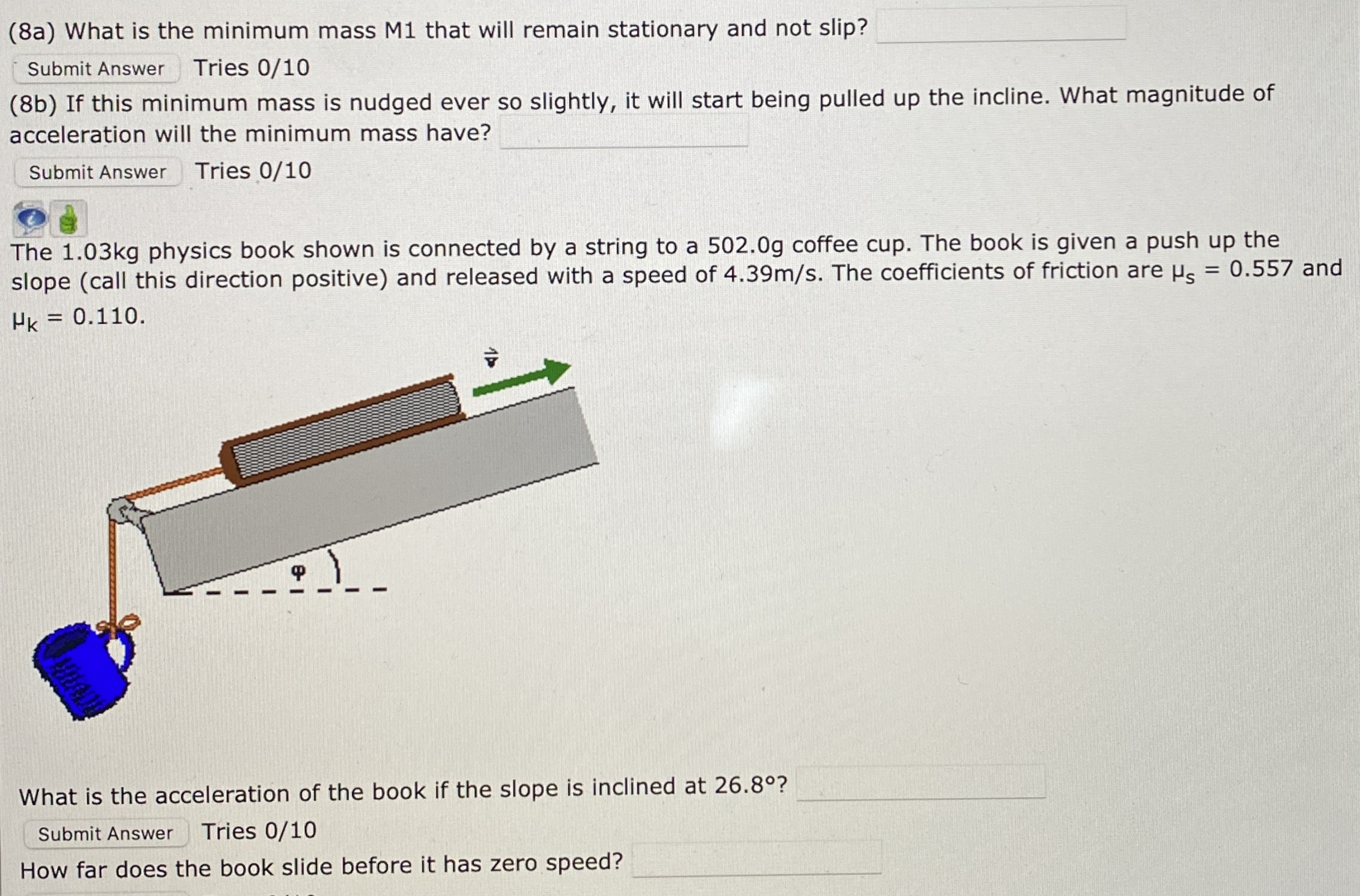 F, which has a magnitude of 94.0N. The coefficient of kinetic friction