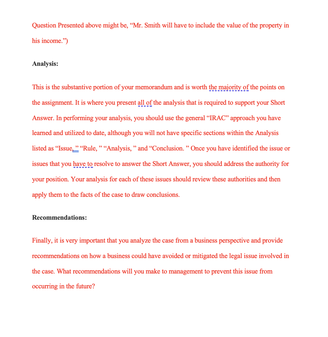 the facts relevant to the resolution of the case. Doing so involves