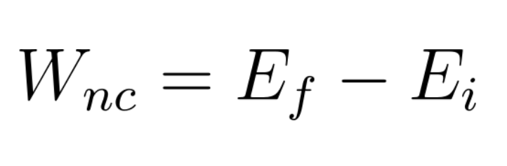 isolated.d. Using this isolated system, write a Work-Energy Theorem statement for this