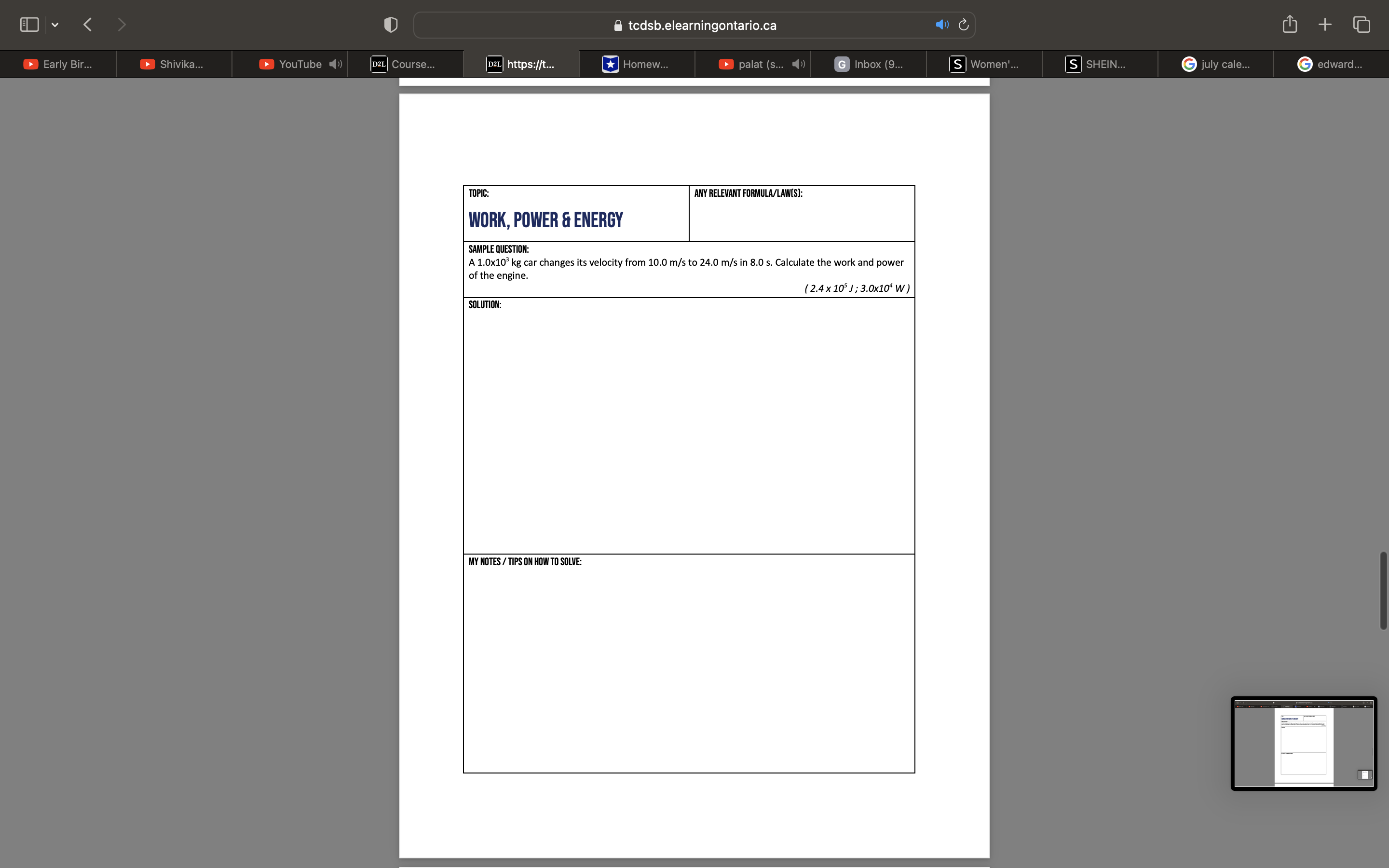 a Guidebook. | wanted you all to have a meaningful assignment...something to