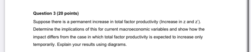 z'K'N'- and the law of motion of Capital K'=(1-d) K+1. Derive the