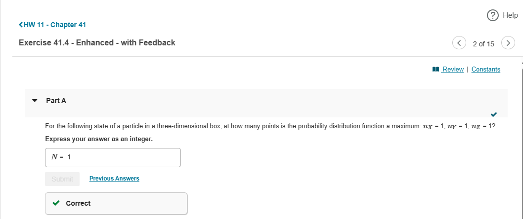 Calculus Based Physics 3 Chapter 41 Question 2 ? Help Review |