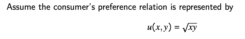 Assume this consumer's income is $80. What is their budget constraint? (e)