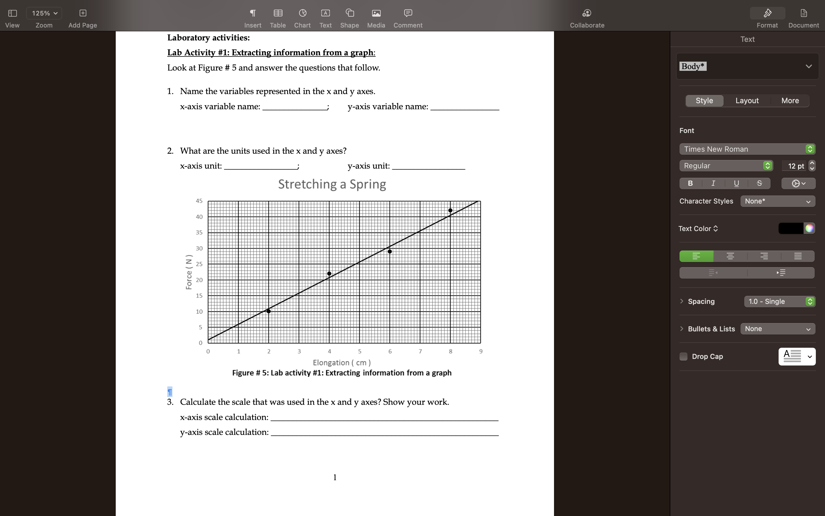  125% + A View Zoom Add Page Insert Table Chart Text