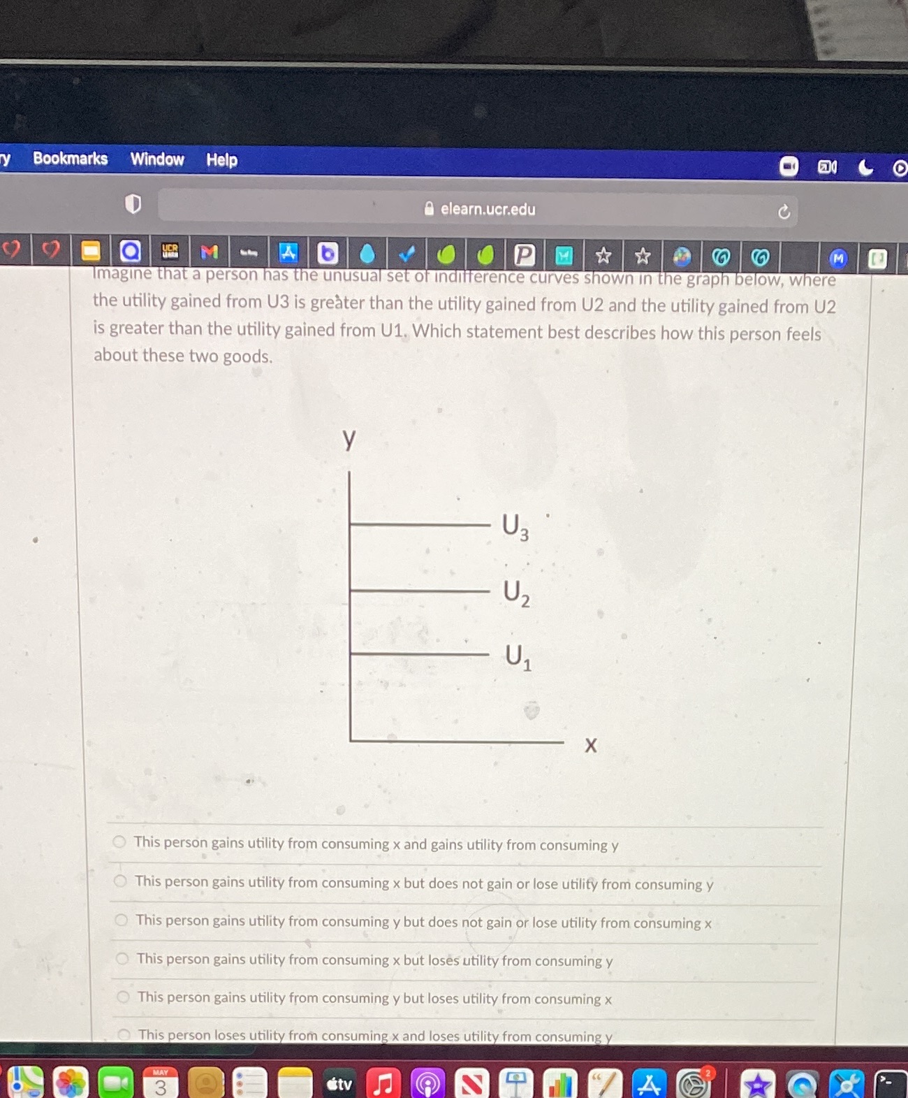 Bookmarks Window Help a elearn.ucr.edu M . A b . V