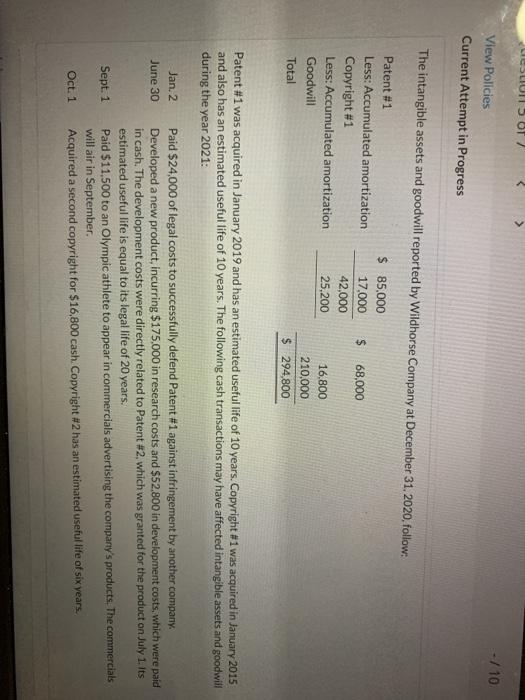  LESLIUI SOT - / 10 View Policies Current Attempt in Progress