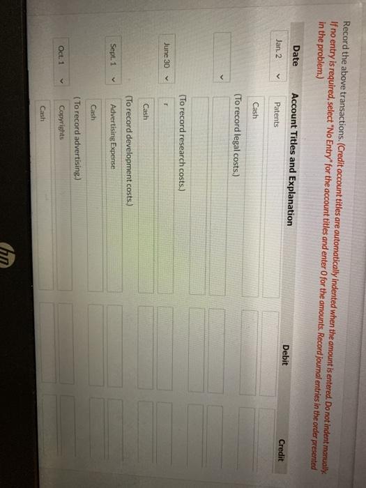 The intangible assets and goodwill reported by Wildhorse Company at December 31,