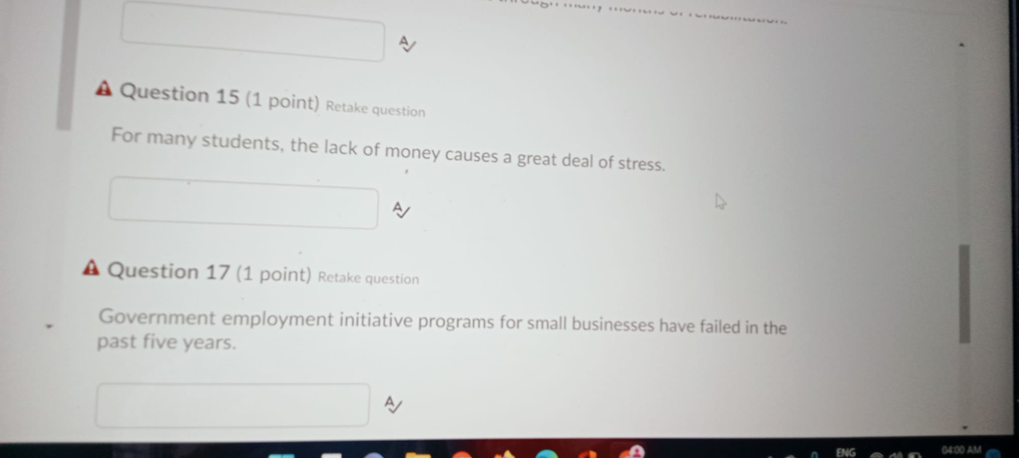 last I am learning how to operate the computer. A/SELECTING SUBJECTS A