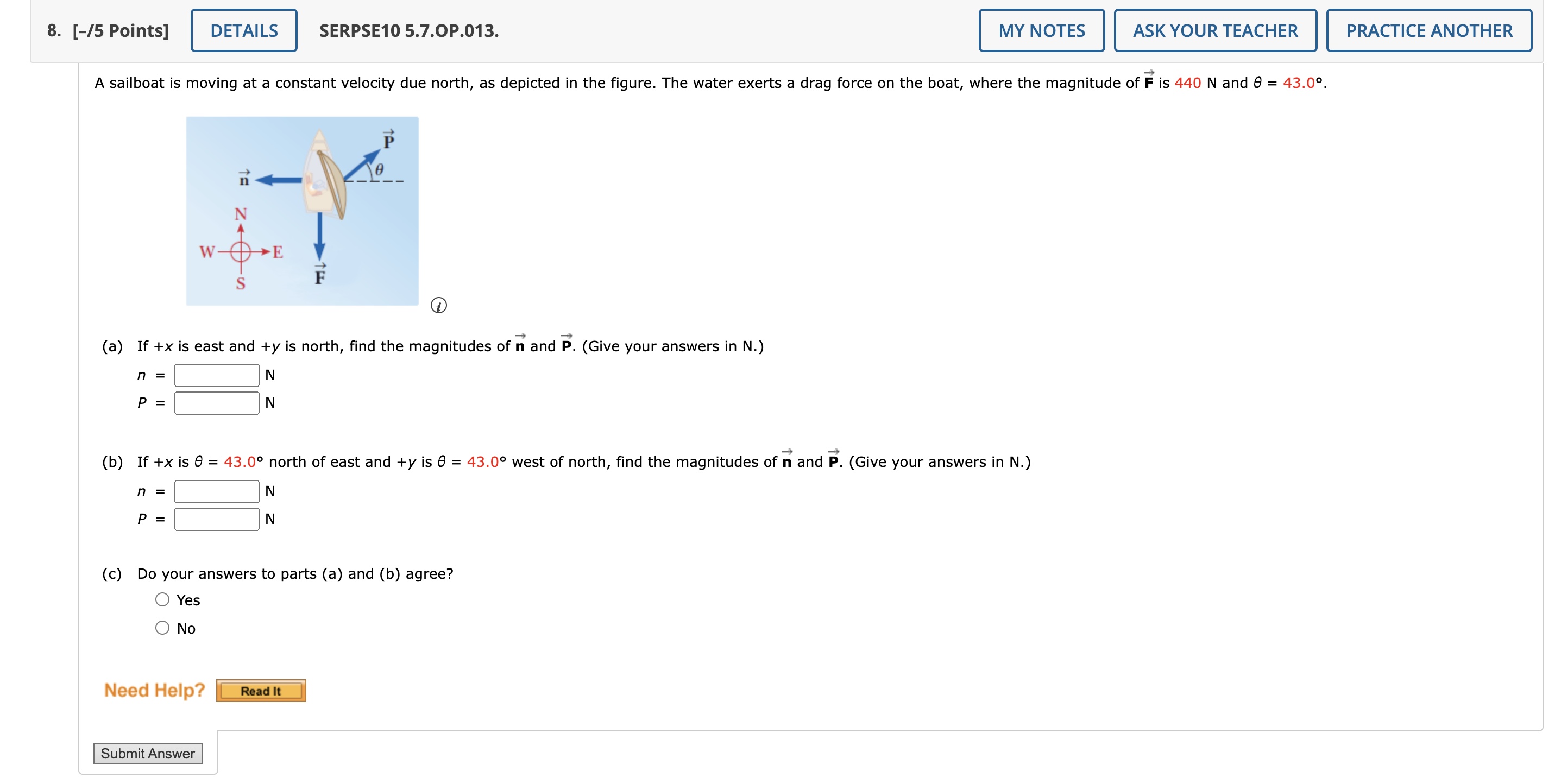  8. [-I5 Points] SERPSE1U 5.7.0P.013. ASK YOUR TEACHER PRACTICE ANOTHER A