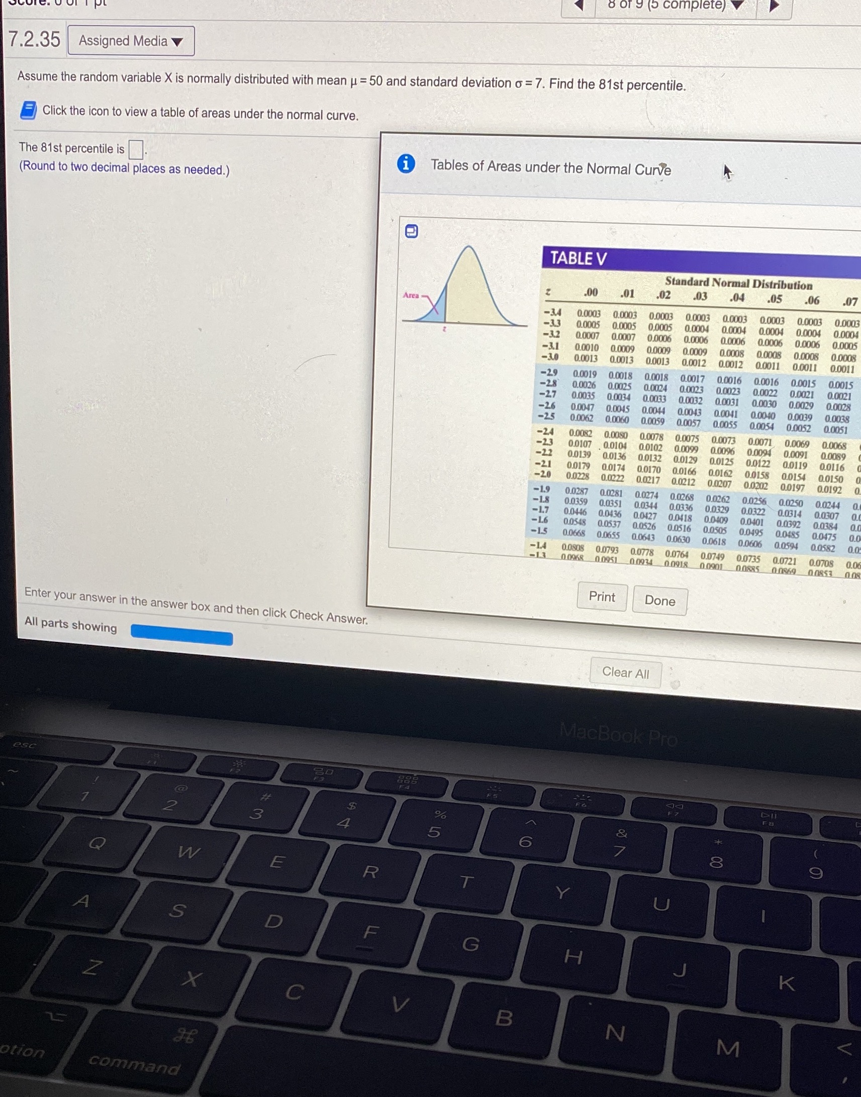  (5 complete) 7.2.35 Assigned Media Assume the random variable X is