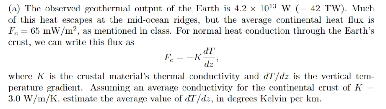 earth's surface temperature is assumed to be 15 degrees Celsius in this