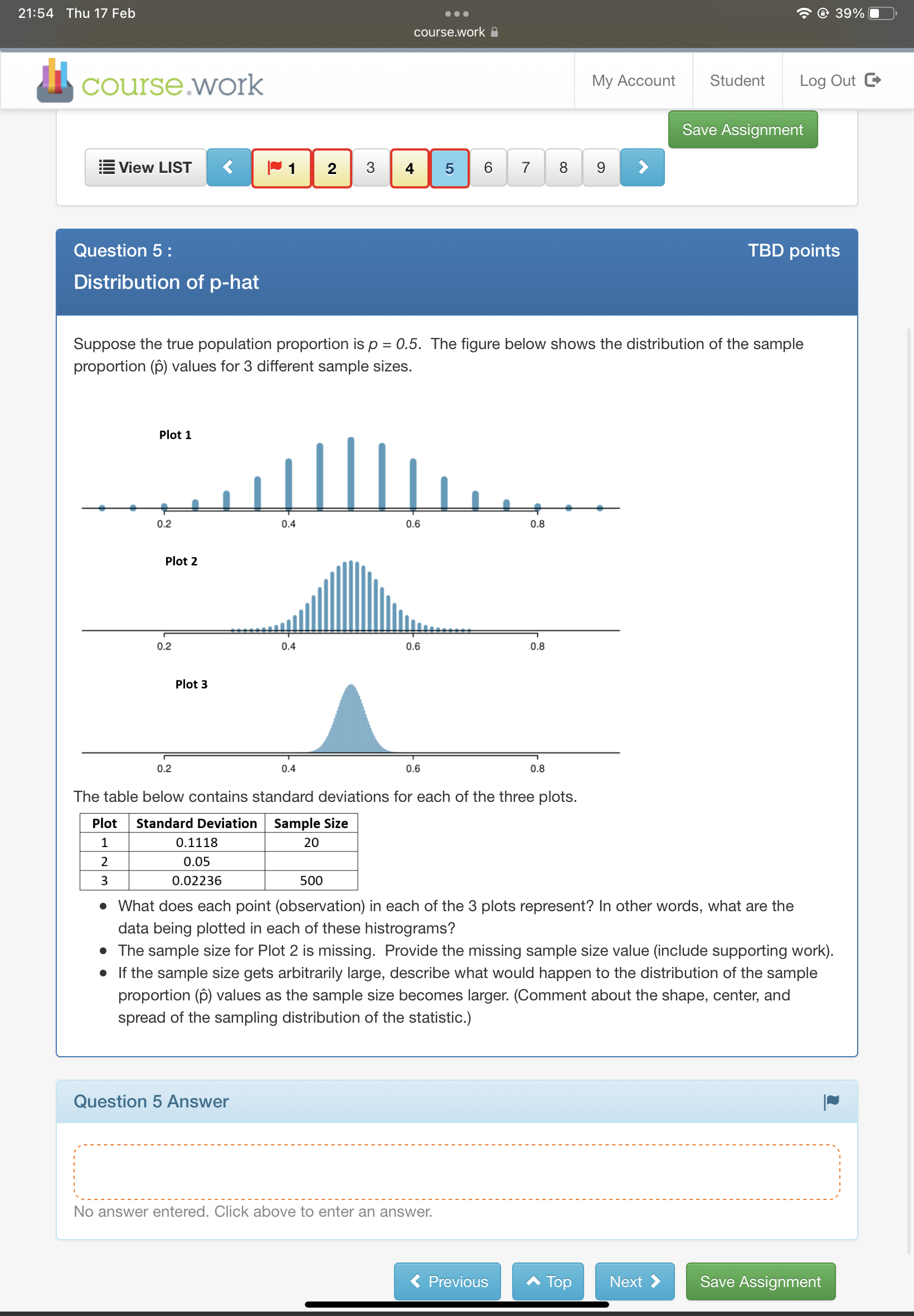 21:54 Thu '17 Feb '5' @ 39% I coursework a course