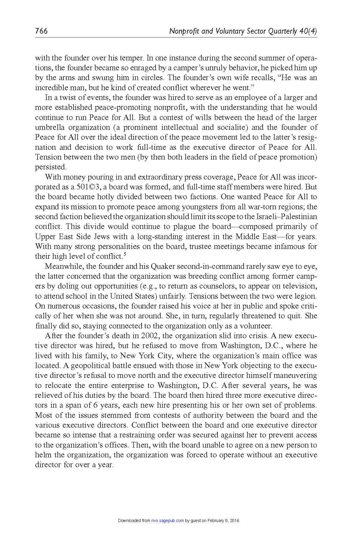 Mission Mirroring: 40(4) 762-769 @The Author(s) 201 1 Understanding Conflict in Reprints