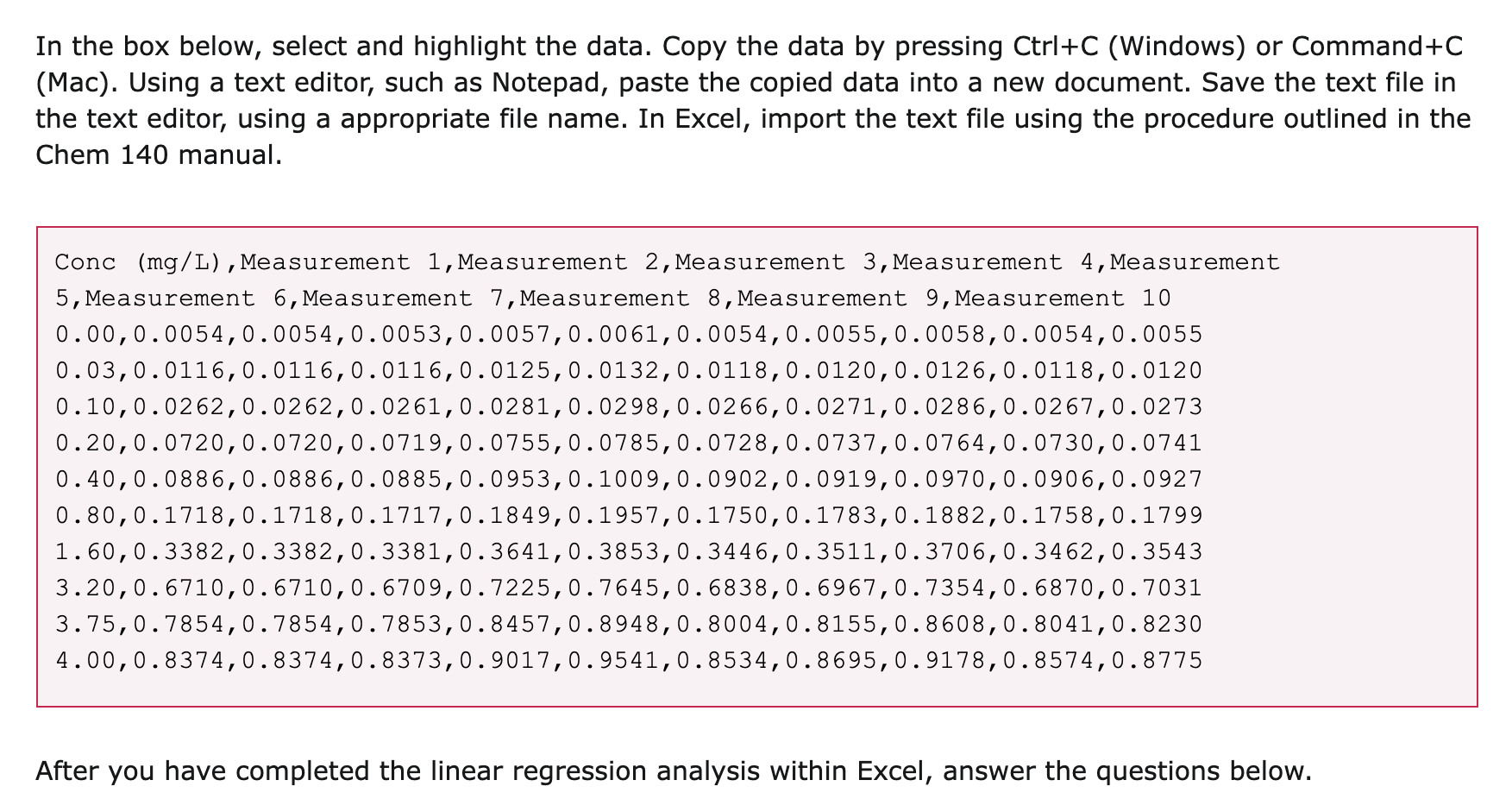 master the following tasks in Excel: 1. Perform a statistical and simple