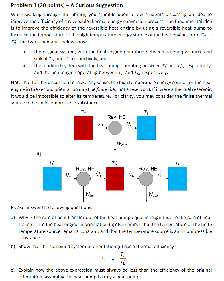  Problem 3 (20 points) - A Curious Suggestion While walking through