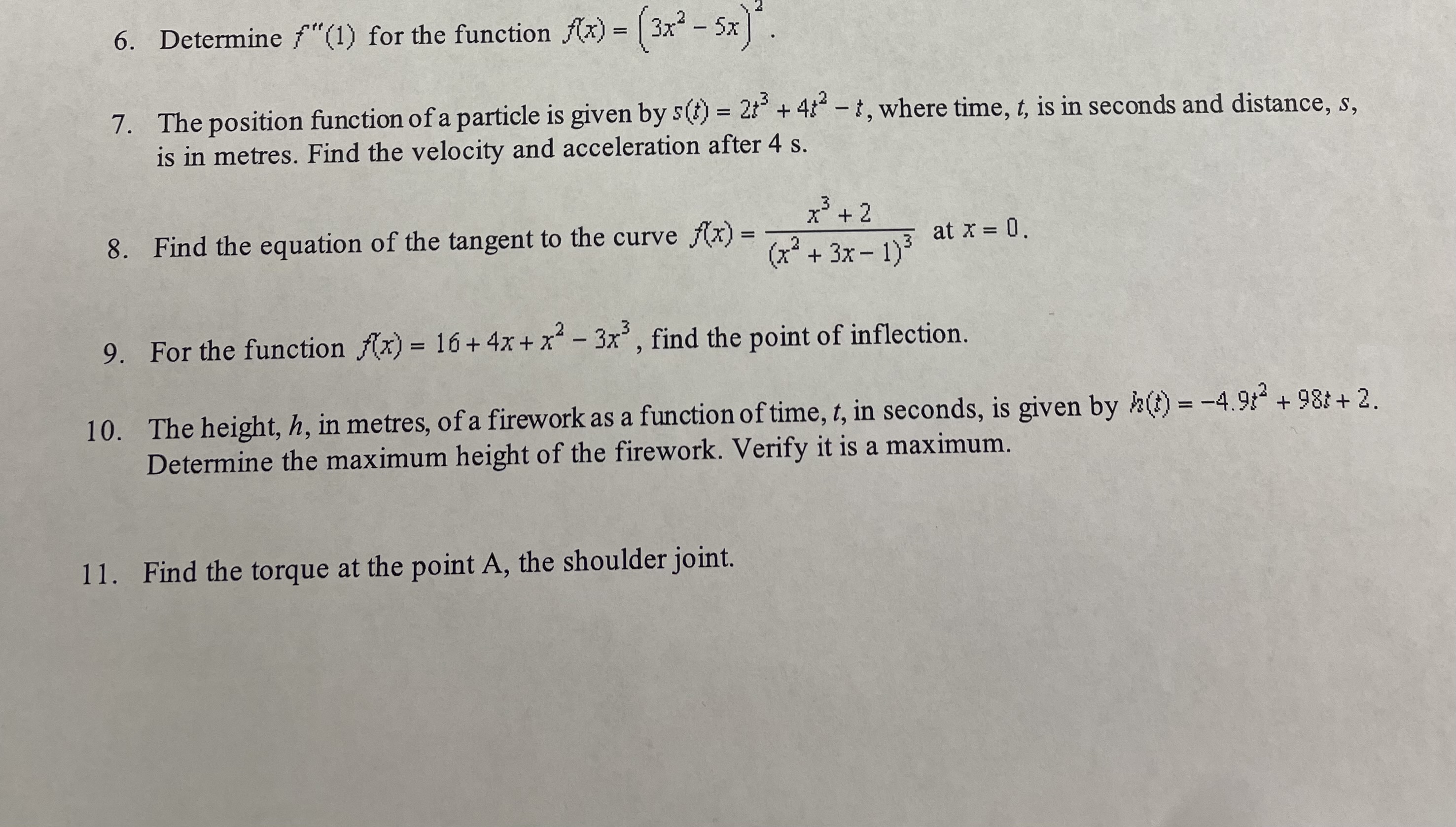 position function of a particle is given by s(!) = * -
