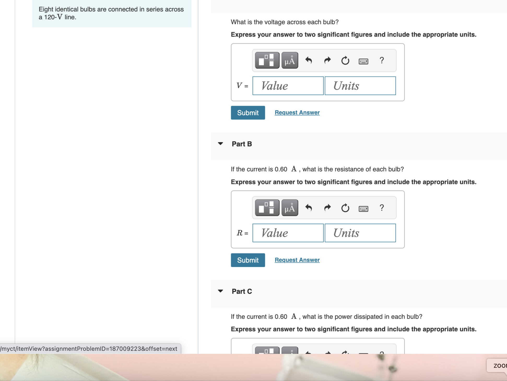 across the 2000- resistor? Express your answer to two significant figures and
