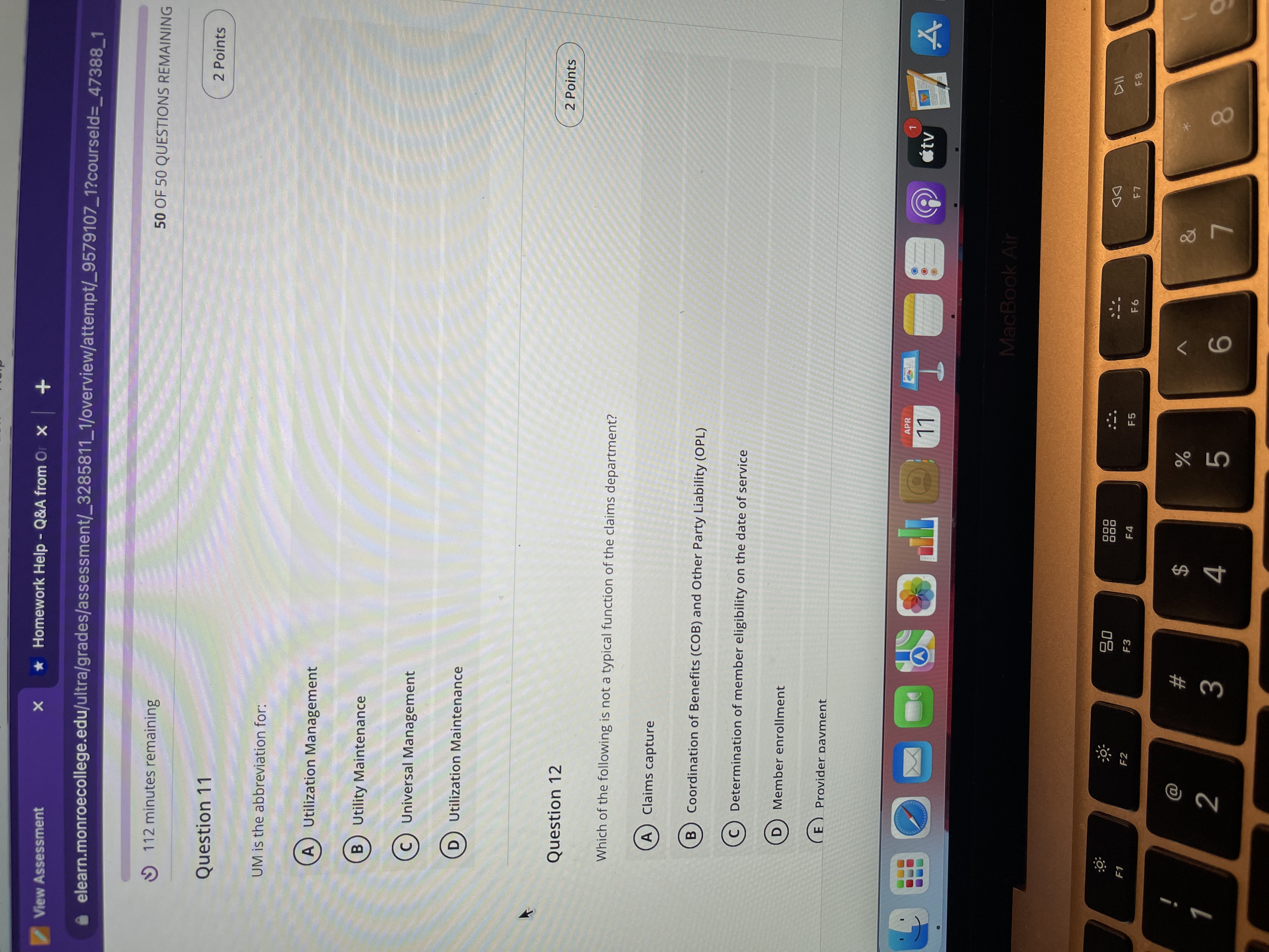 2 Points Hospital utilization varies by geographical area. A) True B False