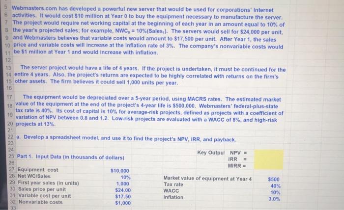  For part C and D Please put your answers on XL,