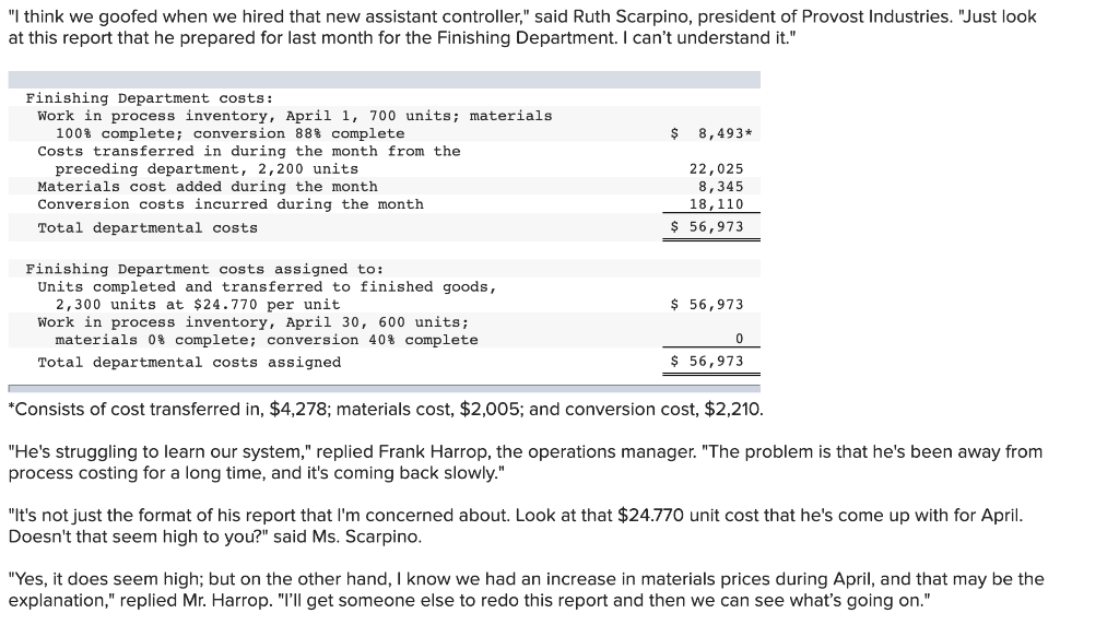 "I think we goofed when we hired that new assistant controller,"