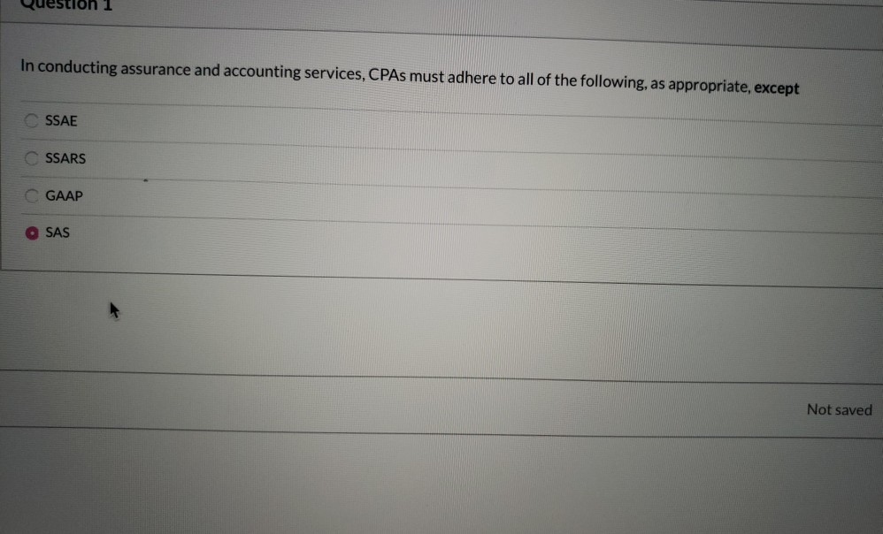 the following except C unlike attestation standards, audit standards include an emphasis