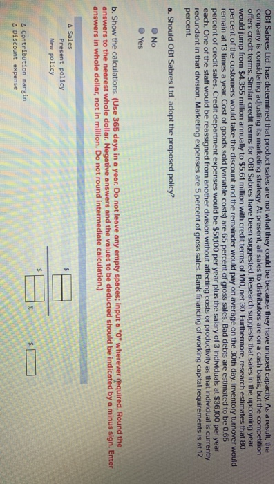  this is the only information given in the qston OB1 Sabres