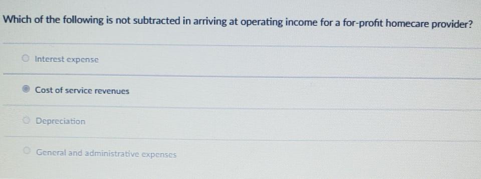 income for a for-profit homecare enterprise? manease Decrease it. will have no