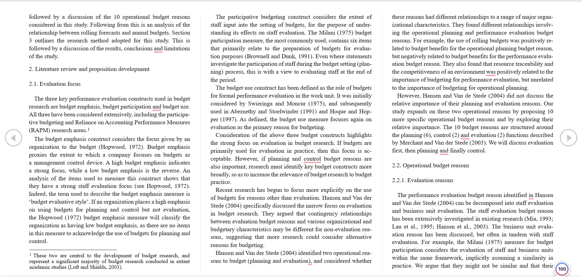 and Finance 49 (2009) E49~871 An exploratory study of operational reasons to