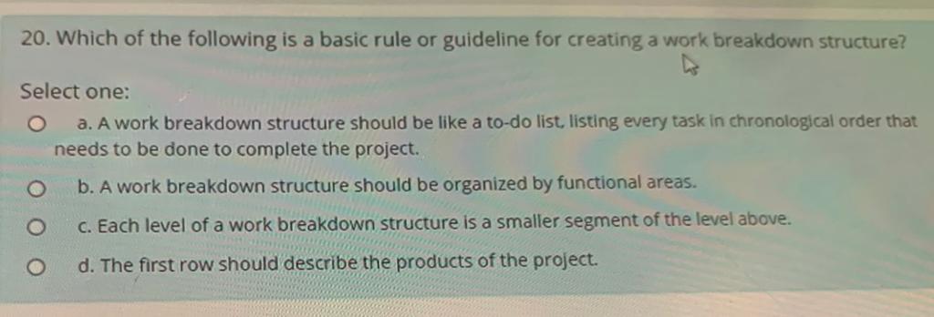 Quiz 11. A project manager and the project team worked together to