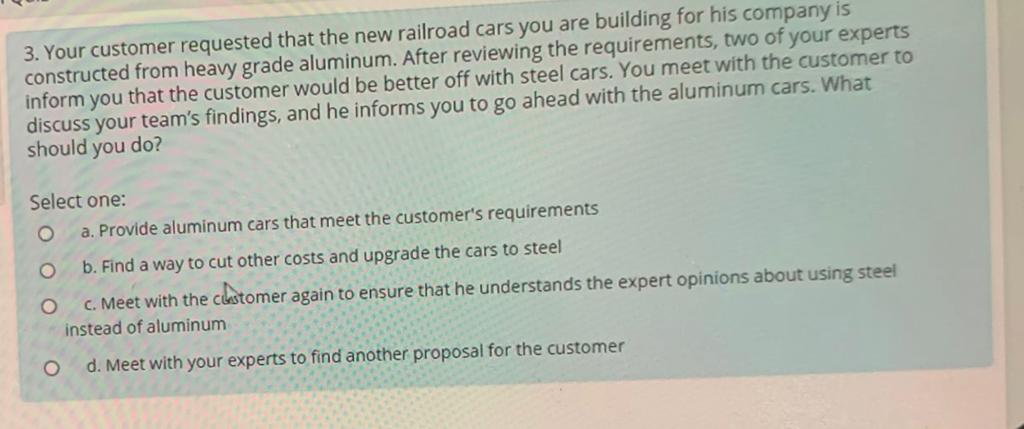 manager is performing an audit on a deliverable when she hears that