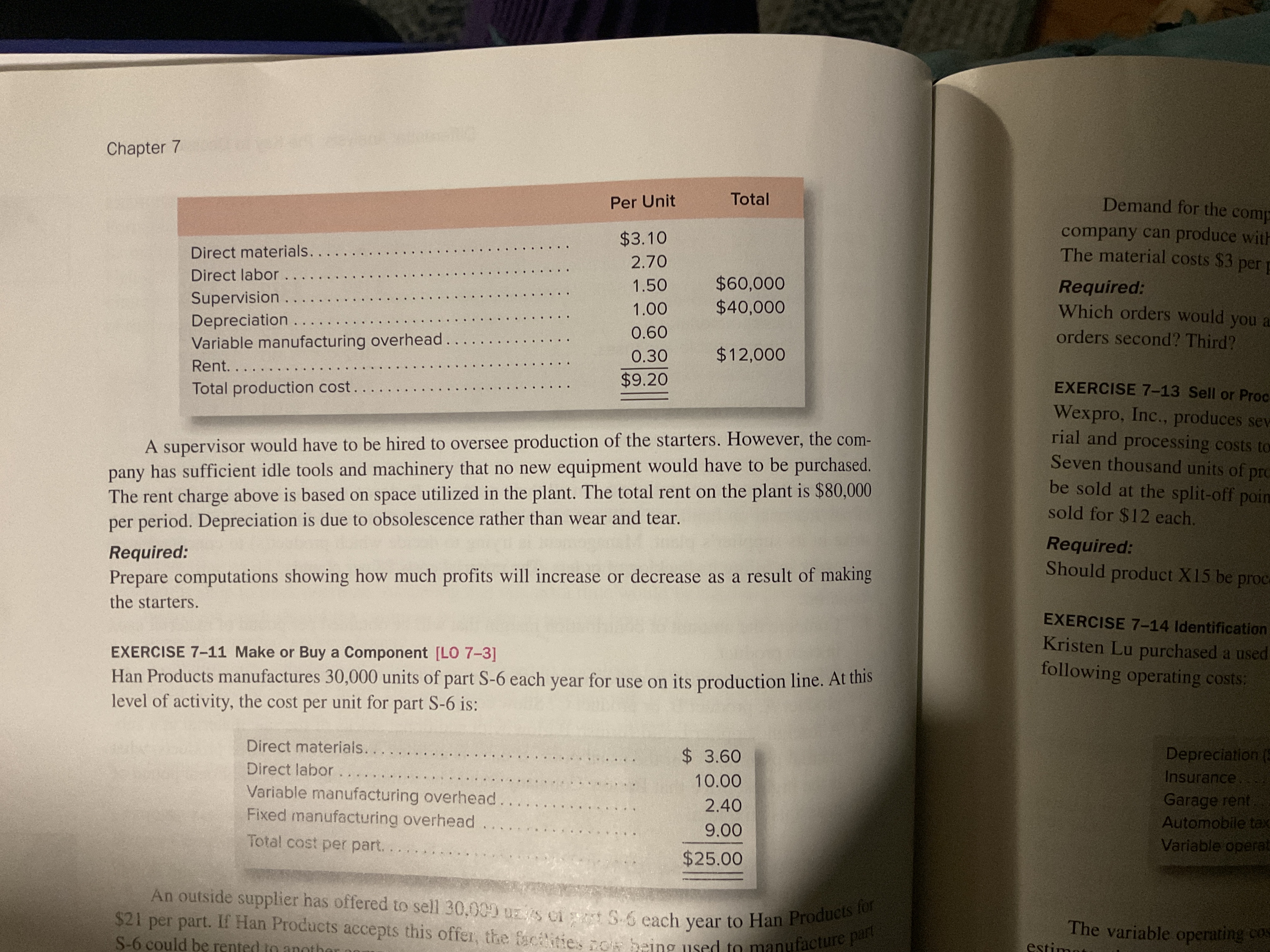 selling and administrative expense .. ...... . . $1.50 Fixed selling and