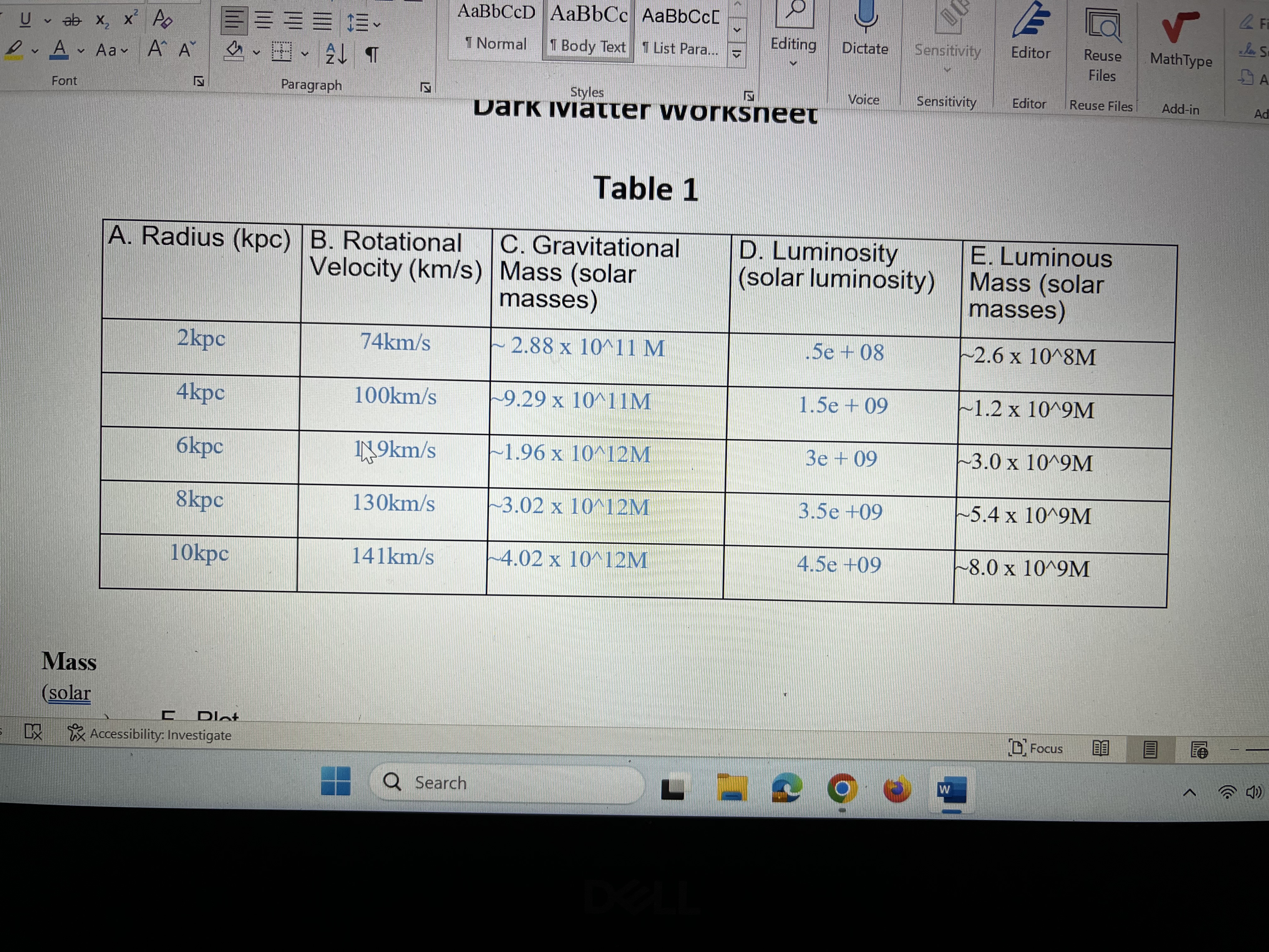 i am encountering some difficulty comprehending the process of populating Table 1