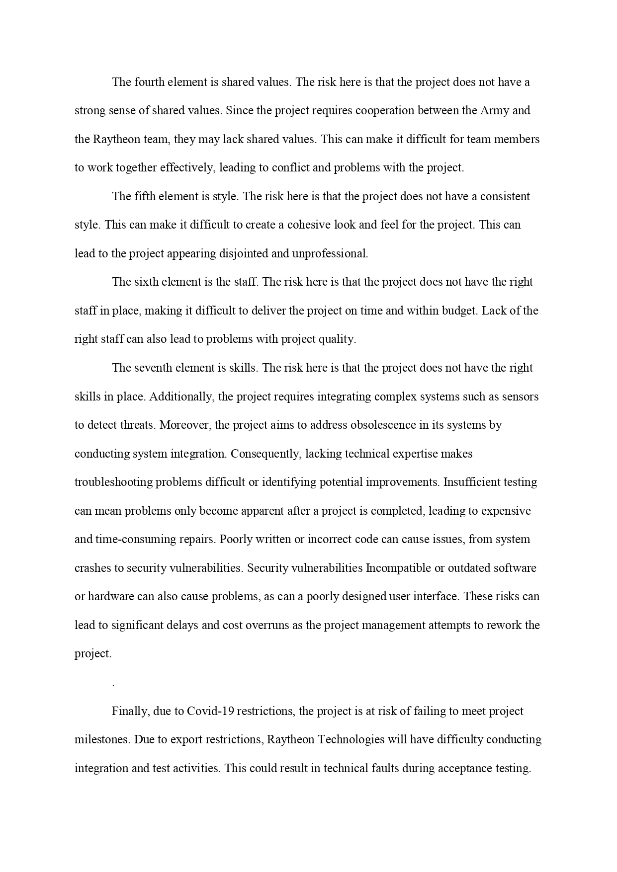 being late with a delivery to factors such as a natural disaster