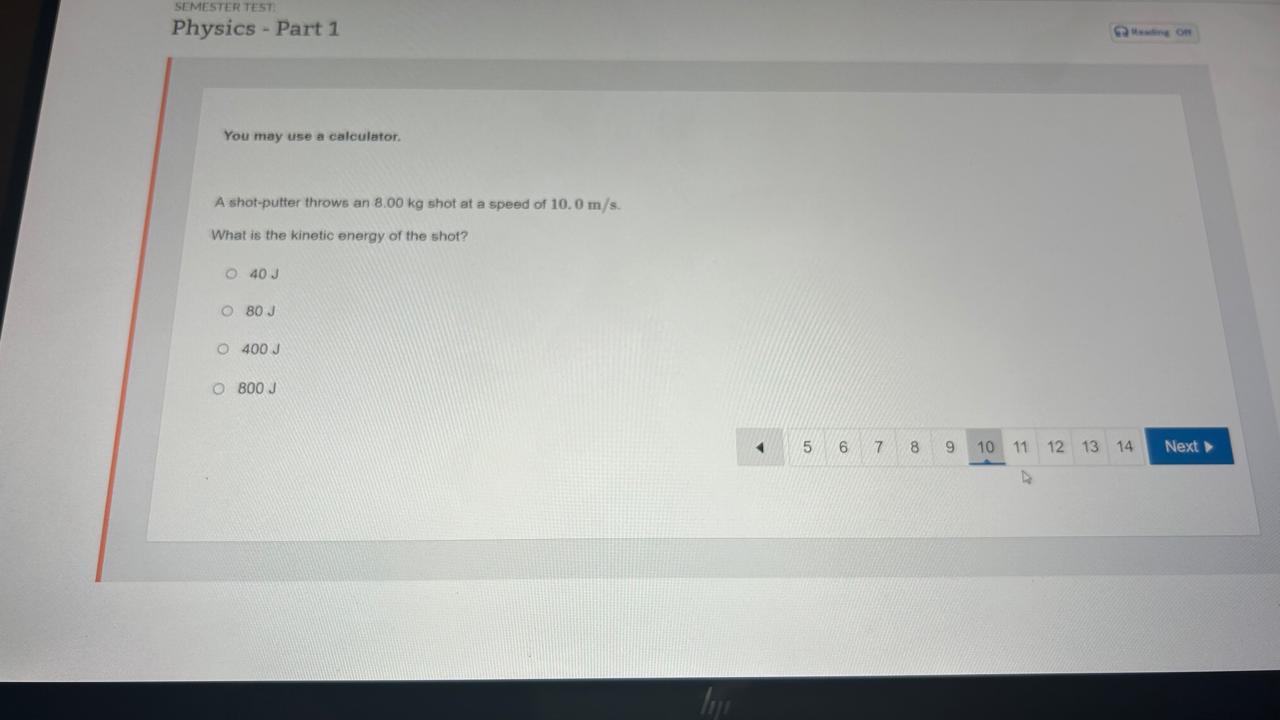 You may use a calculator. A 2.0 JC test charge travels along