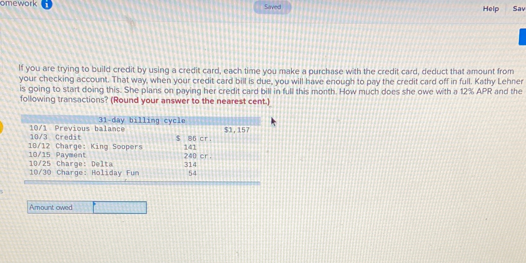omework 1 Saved Help Sav If you are trying to build