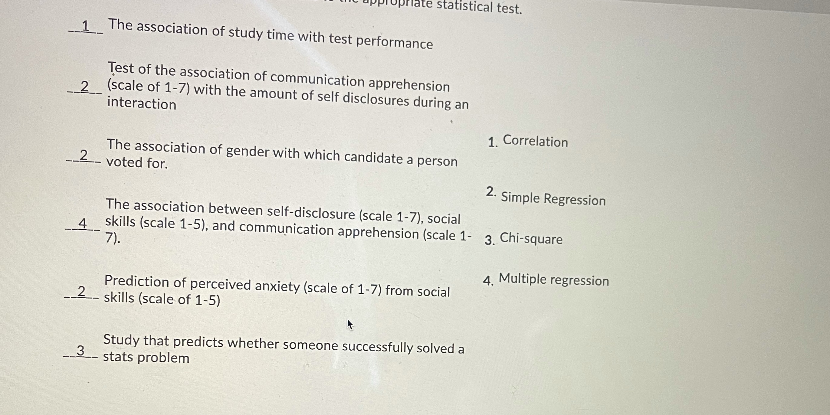 This was wrong on my quiz so I need correct answers propriate