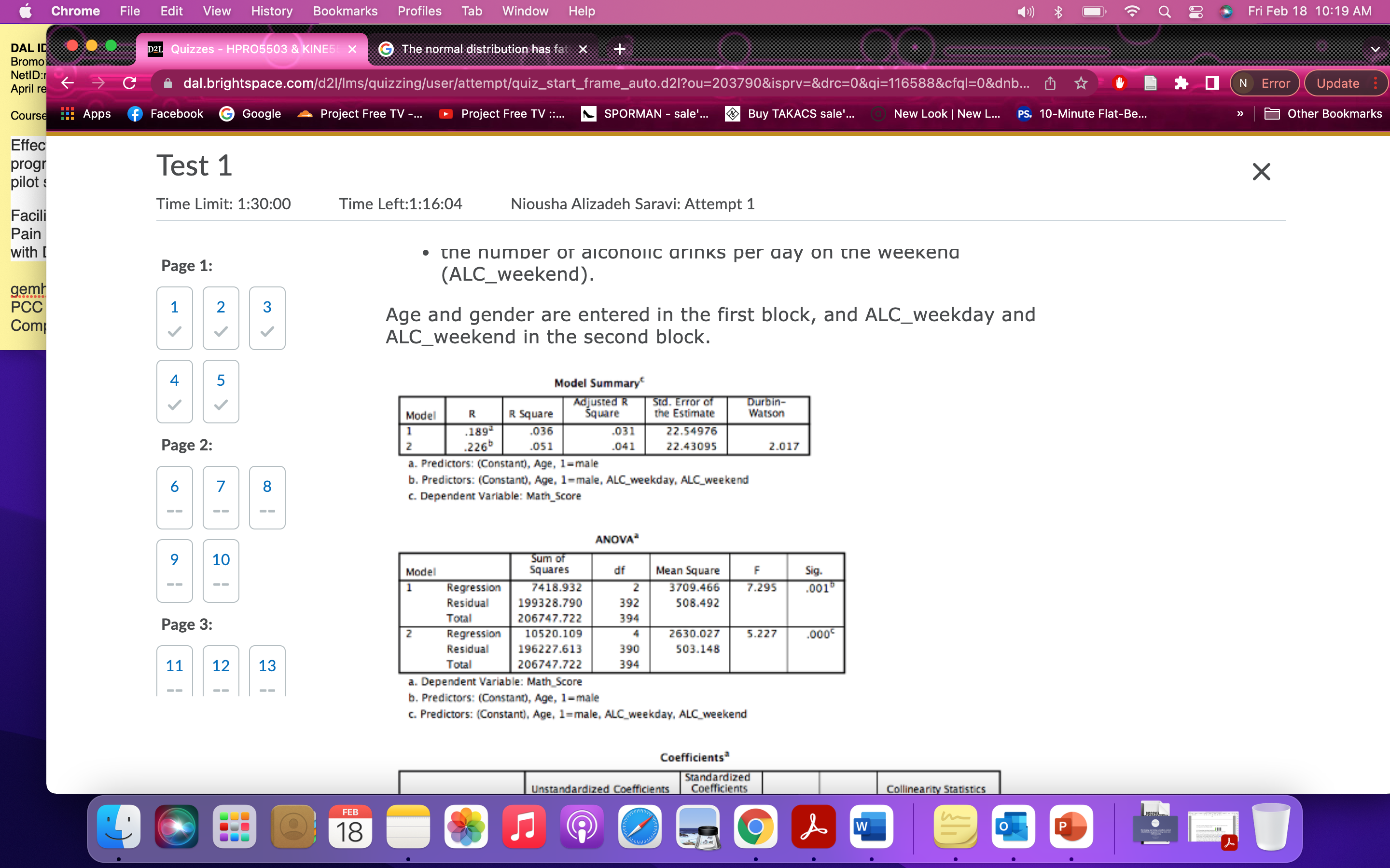 8 Fri Feb 18 10:18 AM DAL ID D21 Quizzes - HPRO5503