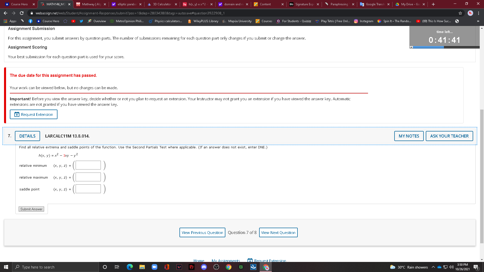  * Course Hero X "A MATH146 MO X Do Mathway |
